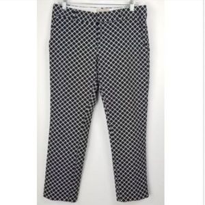 Banana Republic Hampton Fit Cropped Pants 4 Black